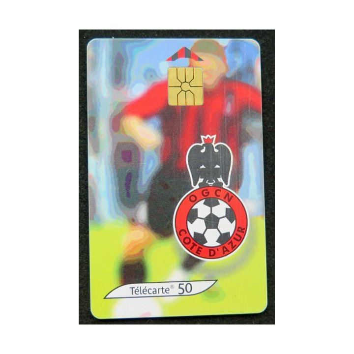 télécarte 50 unités OGCN Cote d'Azur Allez les Aiglons France télécom