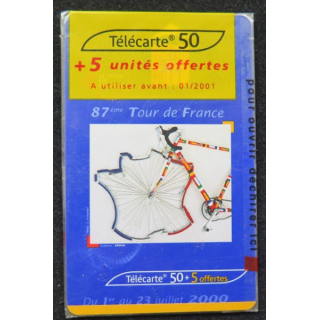 télécarte 50 unités France télécom 87° Tour de France sous blister neuve