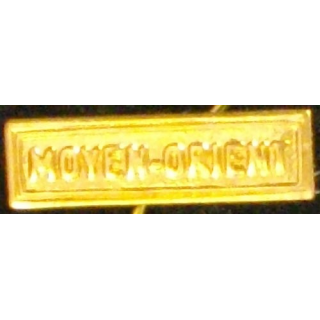 BARRETTE "MOYEN-ORIENT" DORÉE POUR MÉDAILLE MINIATURE