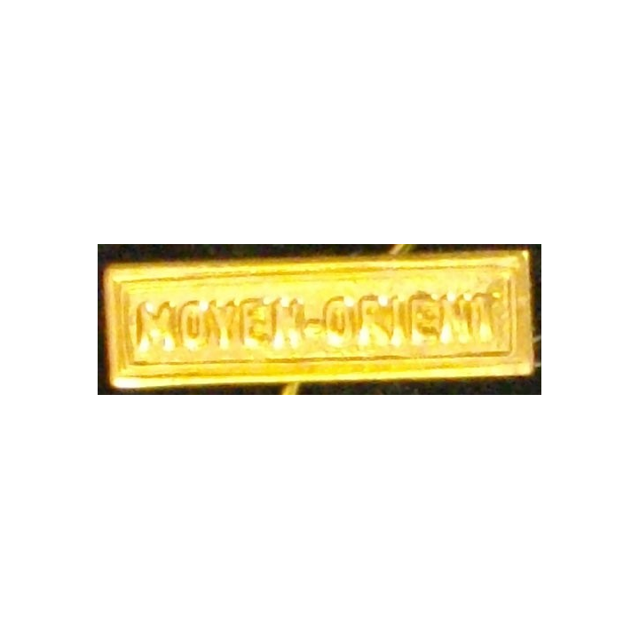 BARRETTE "MOYEN-ORIENT" DORÉE POUR MÉDAILLE MINIATURE