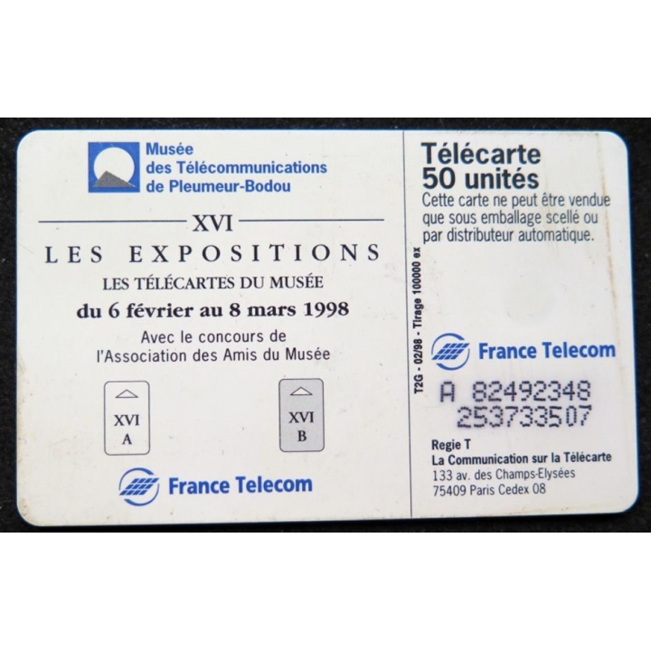 télécarte 50 unités France télécom Musée des télécommunications de Plemeur Bodou