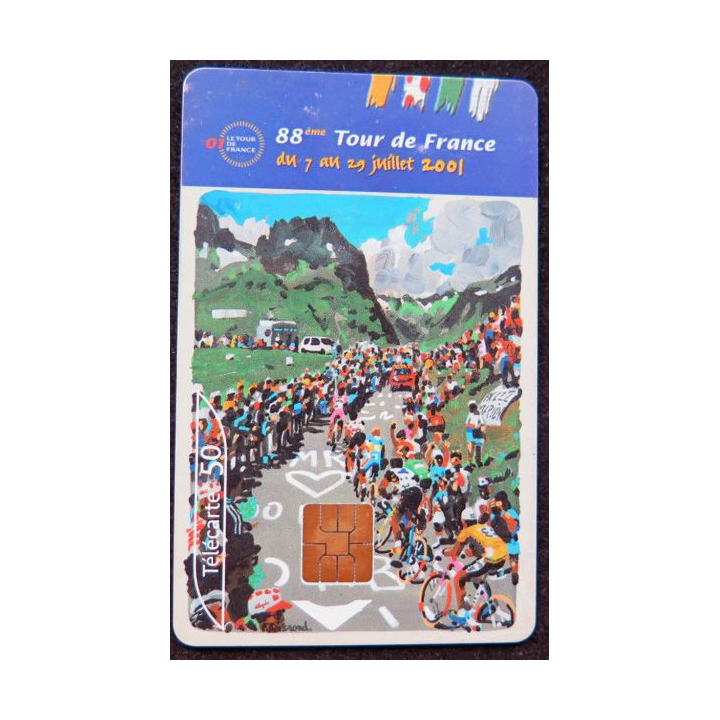 télécarte 50 unités France télécom 87° Tour de France sous blister neuve