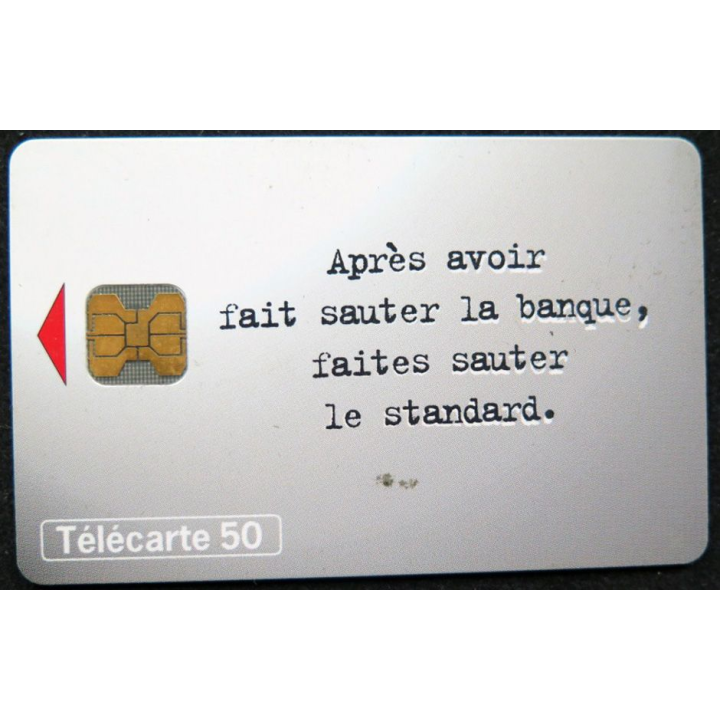 télécarte 50 unités France télécom après avoir fait sauter la banque ...