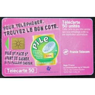 télécarte 50 unités France télécom Pour téléphoner trouver le bon côté