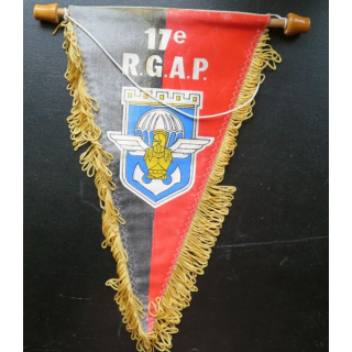 17° RGP : fanion du 17° régiment du génie parachutiste  26 x 15 cm 