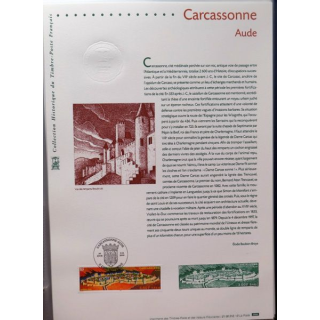 Document philatéliques officiels la poste Carcassonne Aude