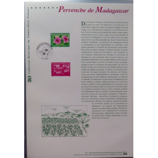 Document philatéliques officiels la poste Pervenche de Madagascar