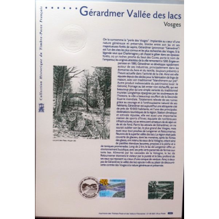 Document philatéliques officiels la poste Gérardmer Vallée des lacs Vosges