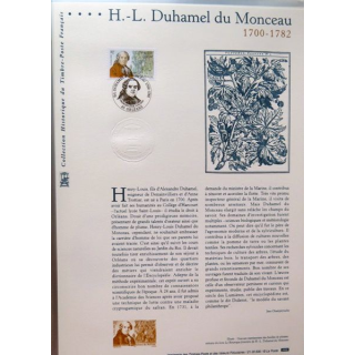 Document philatéliques officiels la poste H.-L Duhamel du Monceau 1700