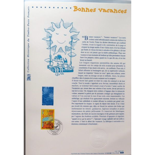 Document philatéliques officiels la poste Bonnes vacances