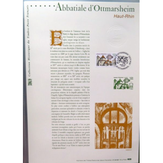 Document philatéliques officiels la poste Abbatiale d'Ottmarsheim 
