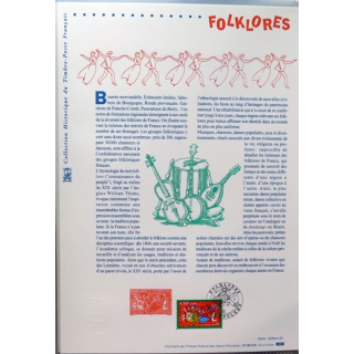 Document philatéliques officiels la poste Folklores