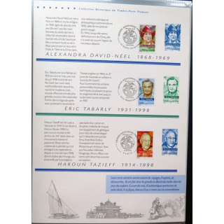 Document philatéliques officiels la poste Grands aventuriers français