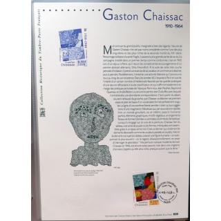 Document philatéliques officiels la poste Gaston Chaissac 1910 - 1964