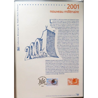 Document philatéliques officiels la poste 2001 Nouveau millénaire