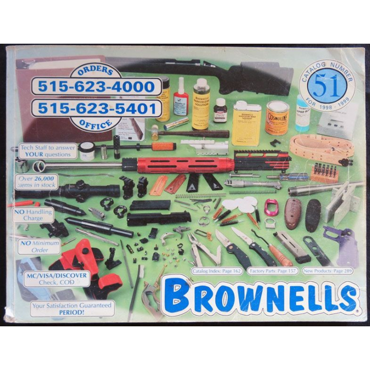Catalogue d'armes Brownells N° 51 1998-1999 par les éditions Brownells Inc.