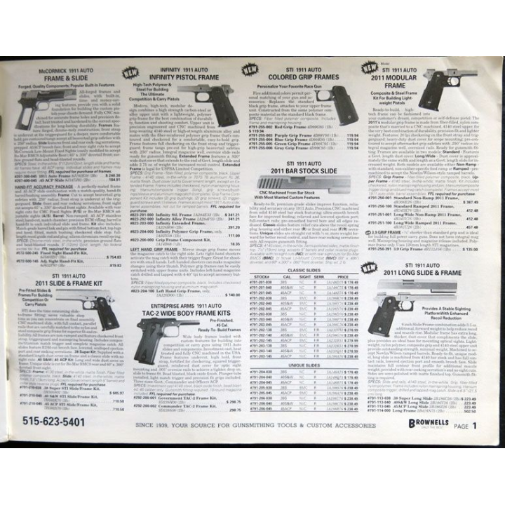 Catalogue d'armes Brownells N° 51 1998-1999 par les éditions Brownells Inc.
