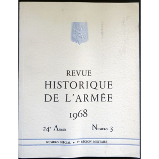 Revue historique de l'armée - 1968 - 24° année N° 3 insigne métallique Drago sur la couverture