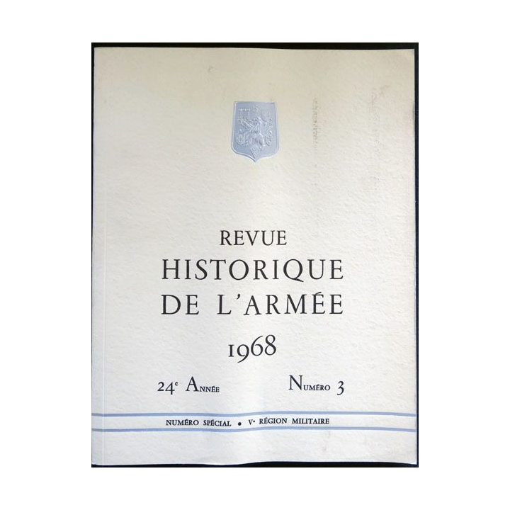 Revue historique de l'armée - 1968 - 24° année N° 3 insigne métallique Drago sur la couverture