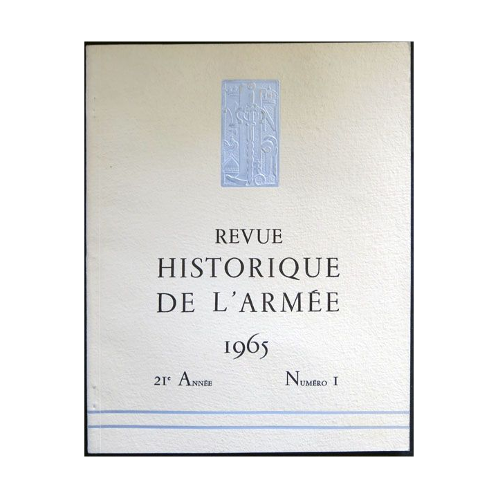 Revue historique de l'armée - 1967 - 23° année N° 3 insigne métallique Drago sur la couverture