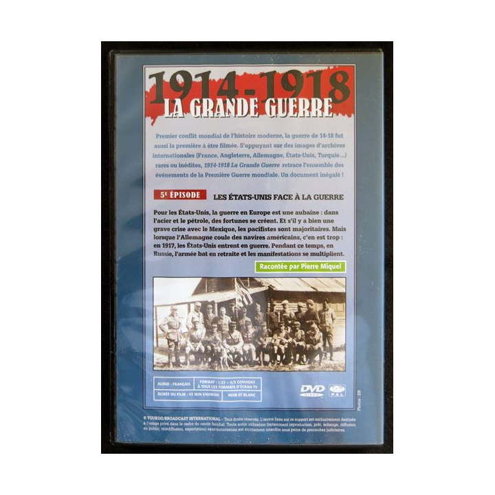 DVD : 1914 - 118 La grande guerre N° 5. Les Etats-Unis face à la guerre