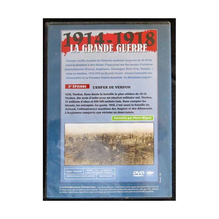 DVD : 1914 - 1918 La grande guerre N° 3. L'enfer de Verdun