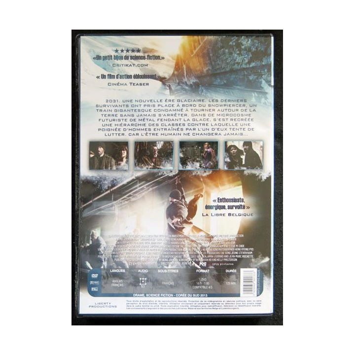 DVD : Snowpiercer le Transperceneige un film de Bong Joon Ho avec  Chris Evans et Jamie Bell