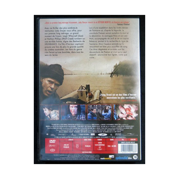 DVD : Dying Breed un film de Jody Dwyer avec Nathan Phillips et Leigh Whannell