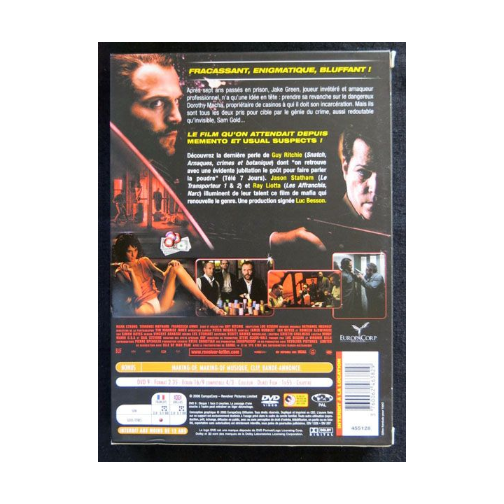 DVD : Revolver un film de Guy Ritchie avec Jason Statham, Vincent Pastore, Ray Liotta, André Benjamin