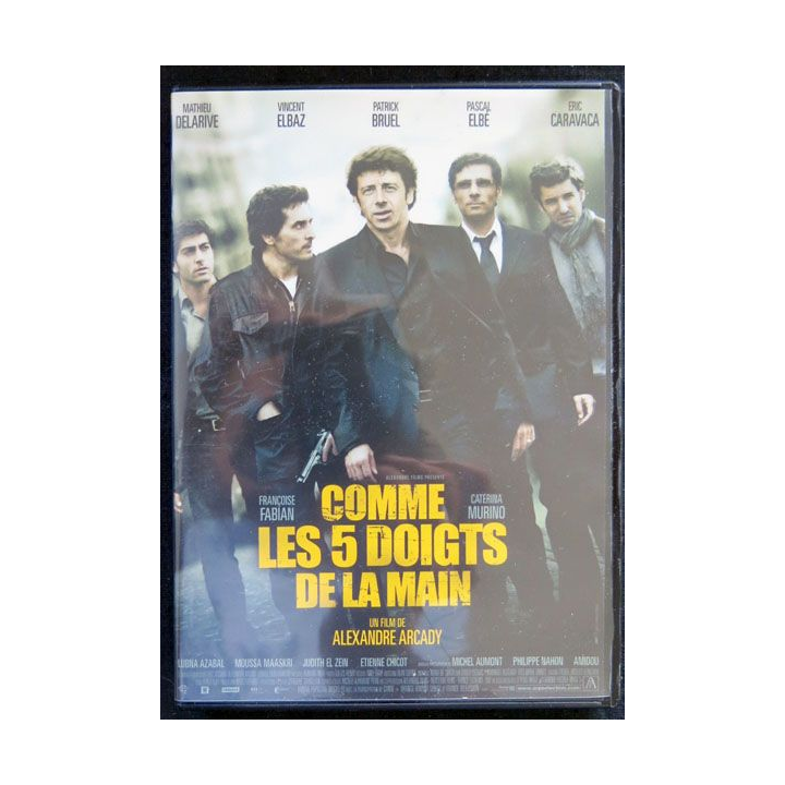 DVD : Comme les 5 doigts de la main un film de Alexandre Arcadyr avec Patrick Bruel, Vincent Elbaz, Pascal Elbé