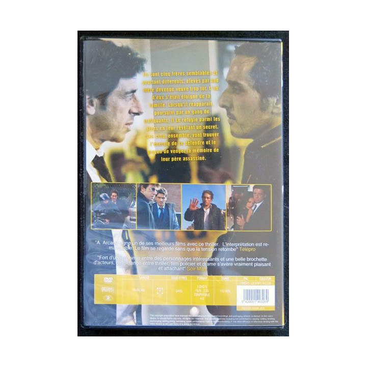 DVD : Comme les 5 doigts de la main un film de Alexandre Arcadyr avec Patrick Bruel, Vincent Elbaz, Pascal Elbé