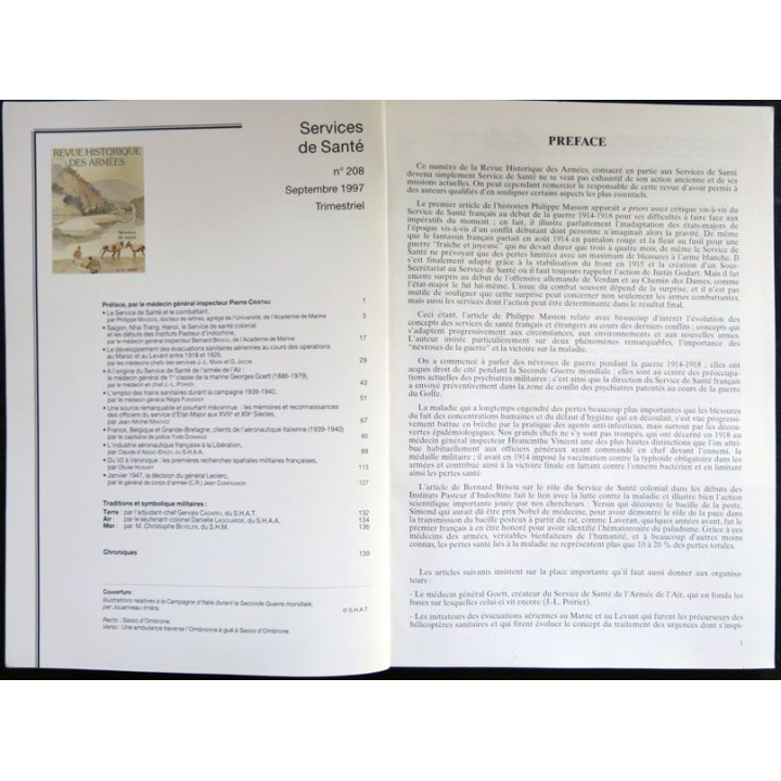 Revue Historique des armées N°3-1997 (N° 208 Septembre 1997)