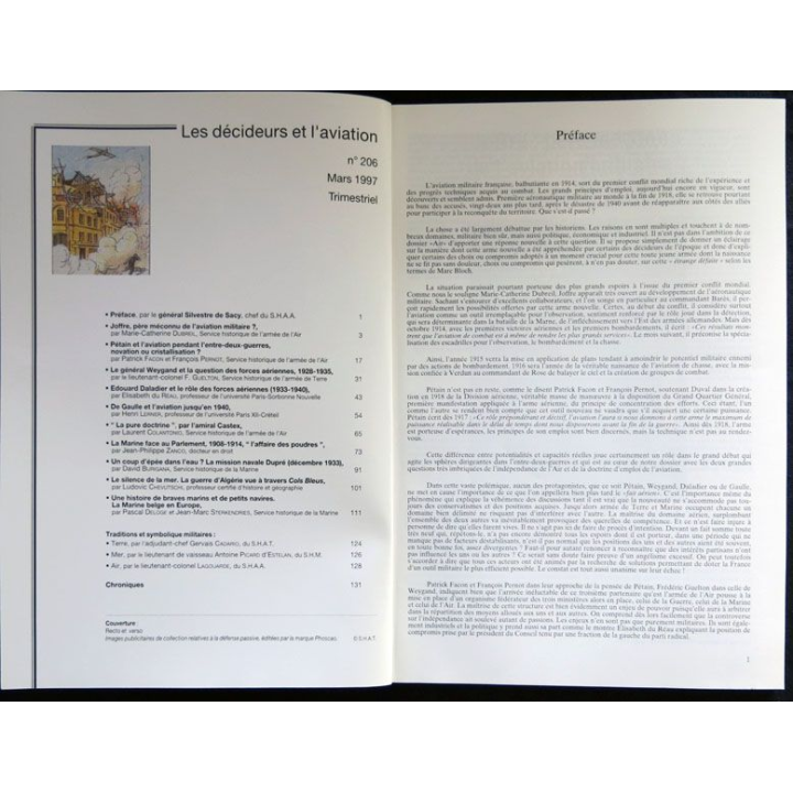 Revue Historique des armées N°1-1997 (N° 206 Mars 1997)