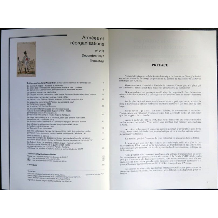 Revue Historique des armées N°4-1997 (N° 209 Décembre 1997)