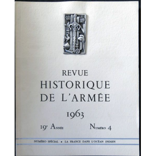 Revue historique de l'armée - 1963 - 19° année N° 4 insigne métallique Drago sur la couverture
