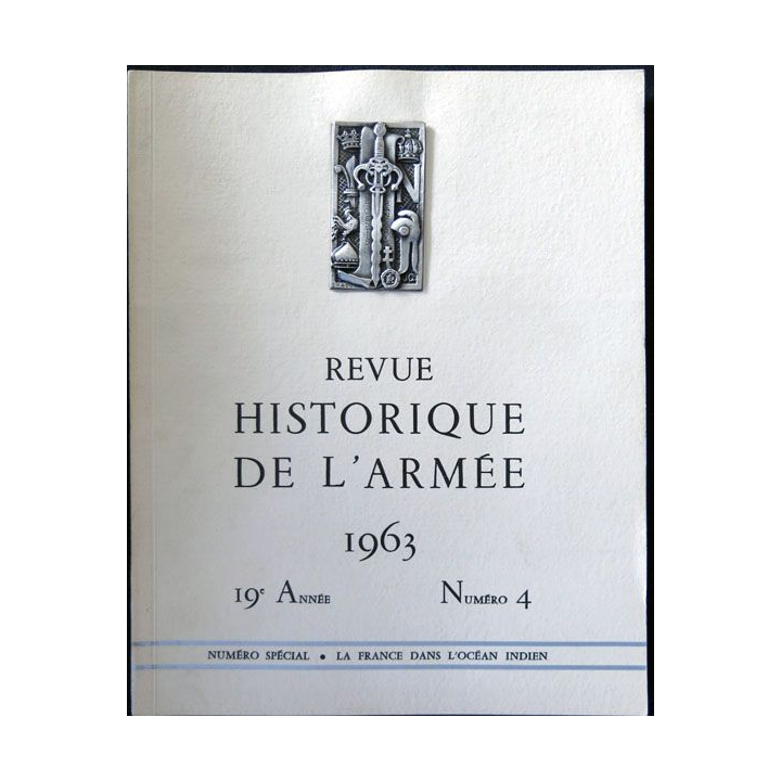 Revue historique de l'armée - 1963 - 19° année N° 4 insigne métallique Drago sur la couverture