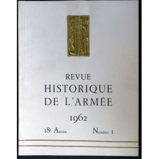 Revue historique de l'armée - 1962 - 18° année N° 1 insigne métallique Drago sur la couverture