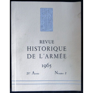 Revue historique de l'armée - 1965 - 21° année N° 2 insigne métallique Drago sur la couverture