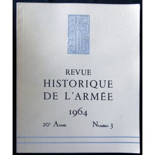 Revue historique de l'armée - 1964 - 20° année N° 3 insigne métallique Drago sur la couverture