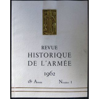 Revue historique de l'armée - 1962 - 18° année N° 1 insigne métallique Drago sur la couverture