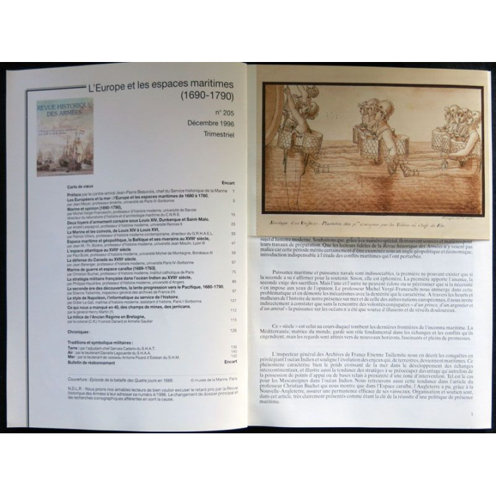 Revue Historique des armées N°4 1996 (N° 205 Décembre 1996)