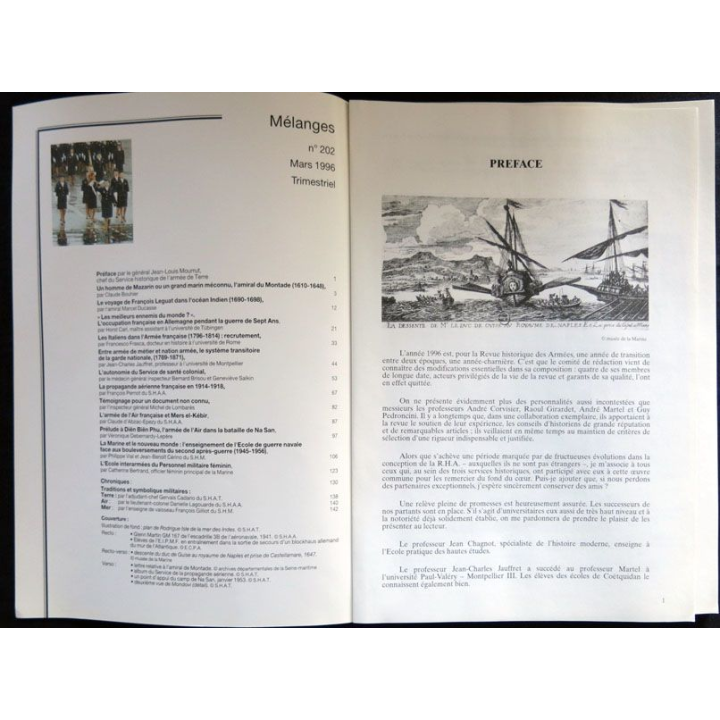 Revue Historique des armées N°1 1996 (N° 202 Mars 1996)