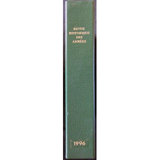 Ecrin Reliure cartonnée verte foncée pour 4 numéros de la Revue Historique des armées (1996)