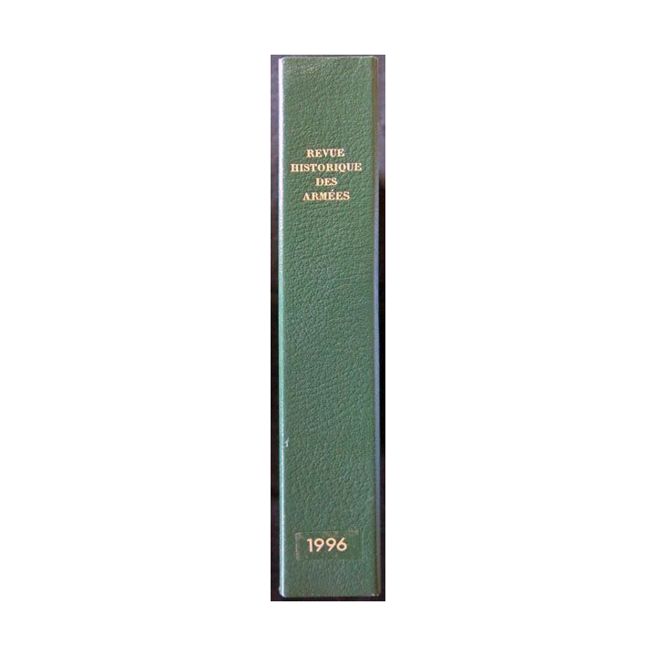 Ecrin Reliure cartonnée verte foncée pour 4 numéros de la Revue Historique des armées (1996)