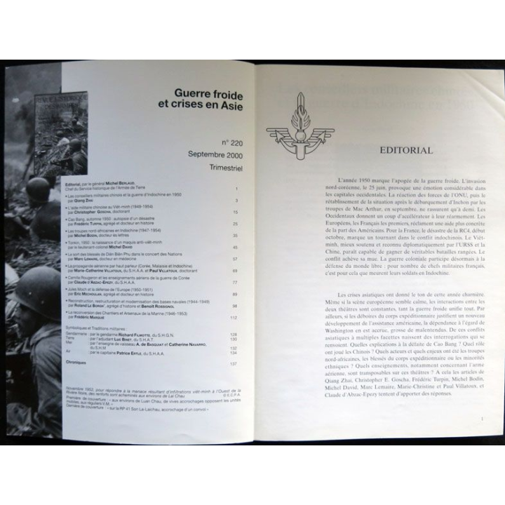 Revue Historique des armées N°2 2000 (N° 219 Juin 2000)