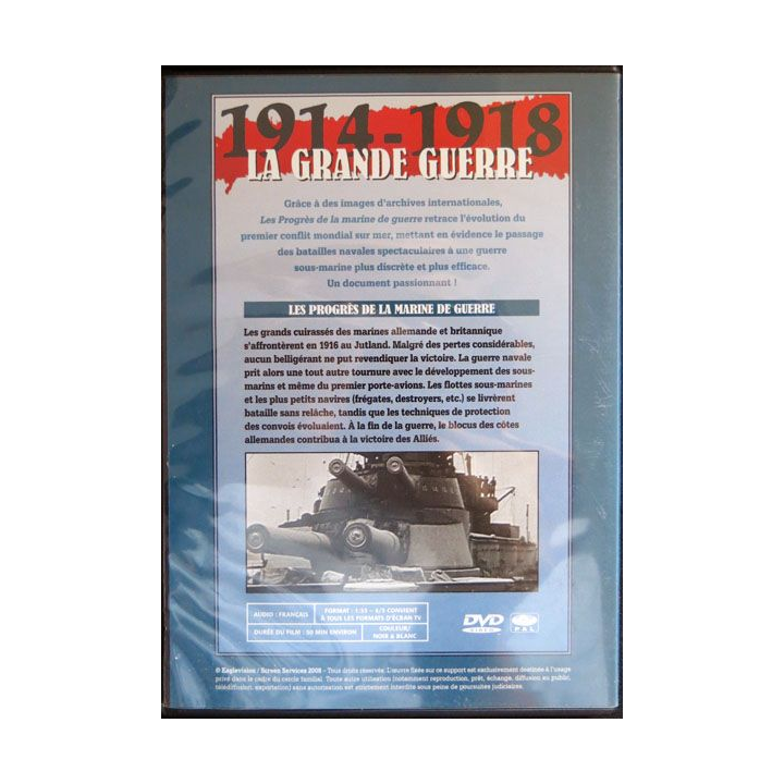 DVD : 1914-1918 La grande guerre N° 25. Les progrès de la marine de guerre