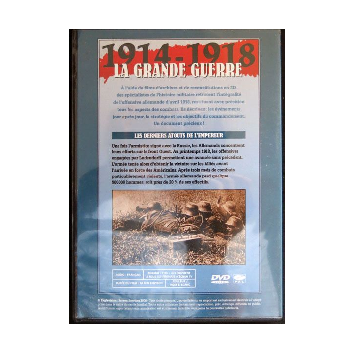 DVD : 1914-1918 La grande guerre N° 24. Les derniers atouts de l'empereur
