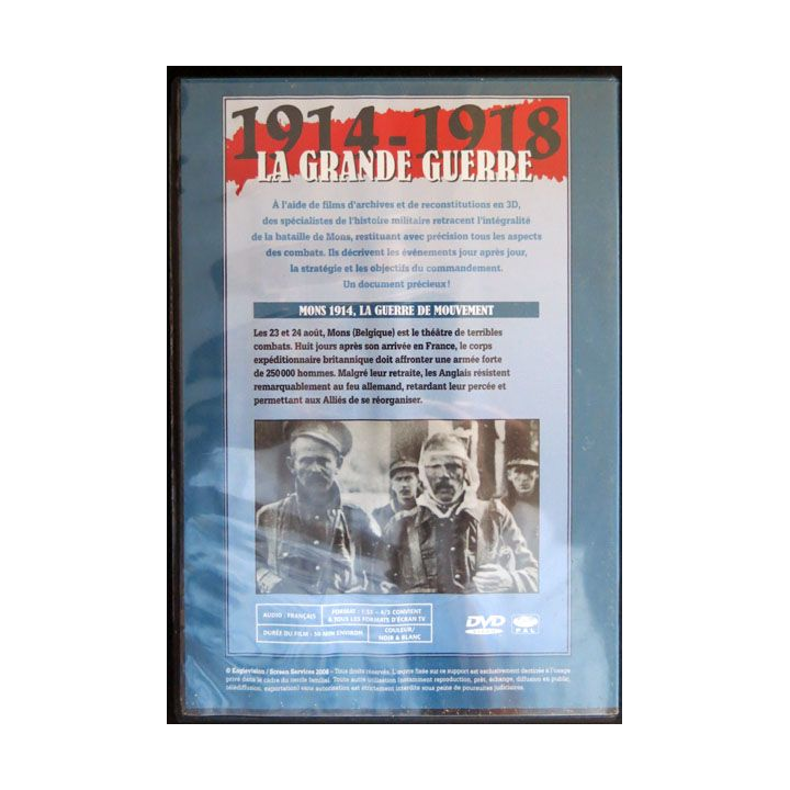 DVD : 1914 - 1918 La grande guerre N° 23. Mons 1914, la guerre de mouvement