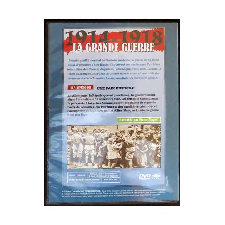 DVD : 1914 - 1918 La grande guerre N° 11 Une paix difficile
