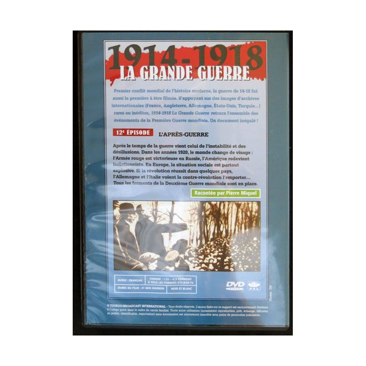 DVD : 1914 - 1918 La grande guerre N° 12  L'après guerre